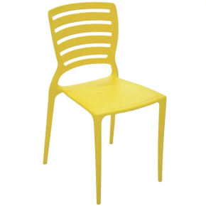 Cadeira Plástica Tramontina Sofia Encosto Vazado - Amarela